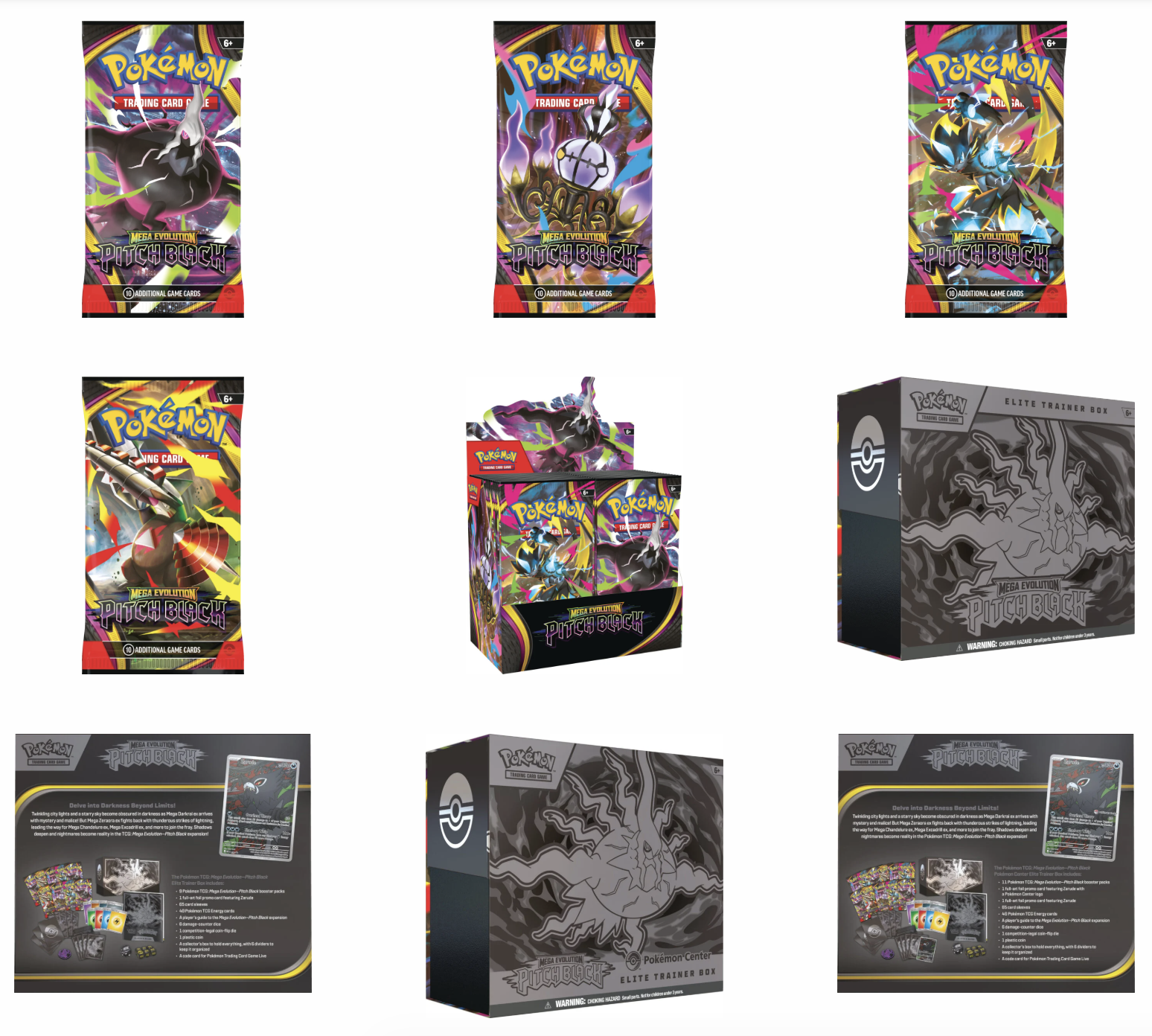 Darkness Descends - Pitch Black TCG Set and Product Lineup Officially Revealed