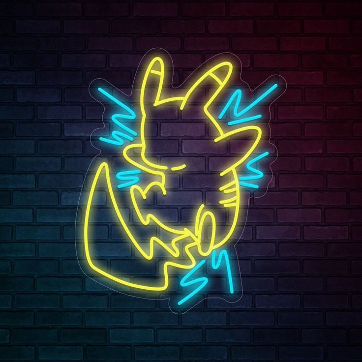 Custom Pikachu Neon Sign